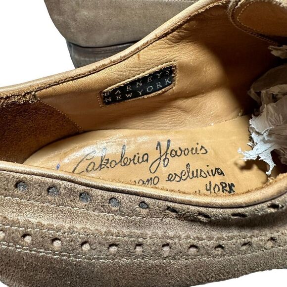 Men’s Harris 1813 Barney’s New York dress shoes Brown rustic color-way size 11 - Picture 8 of 9